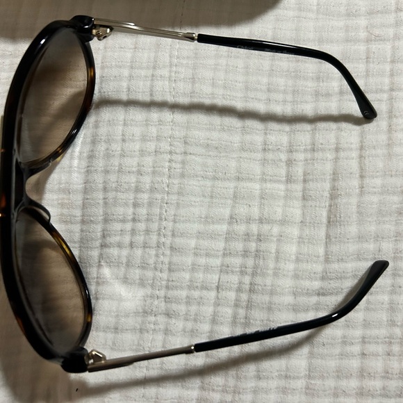 LIKE NEW Chloe Brown Gradient Oversized Aviator Sunglasses - Picture 4 of 7